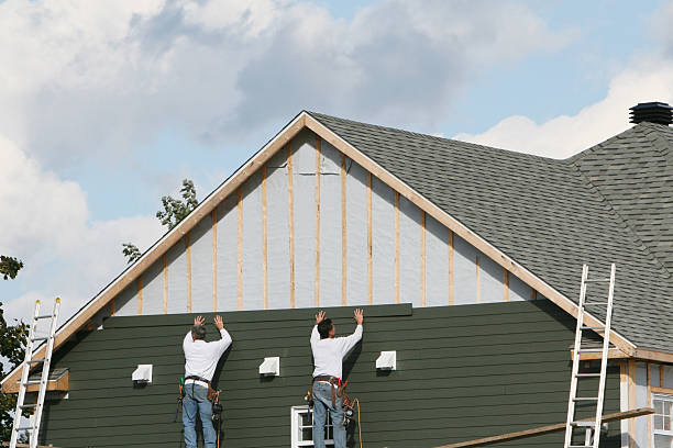 Professional Emergency Siding Repair technician working in Bethel, OH